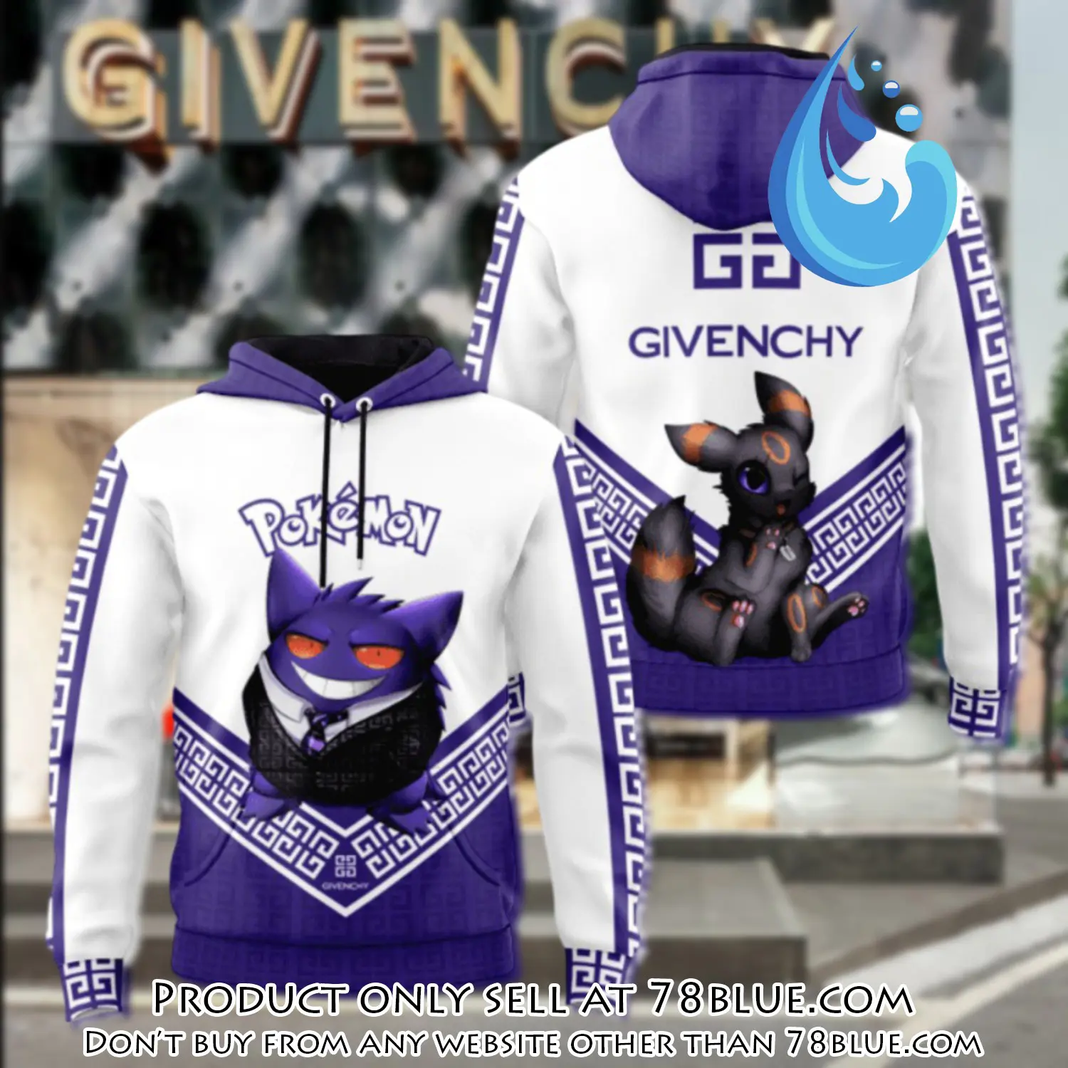 Givenchy pokemon unisex hoodie luxury brand gifts  jh2069 78b0425205